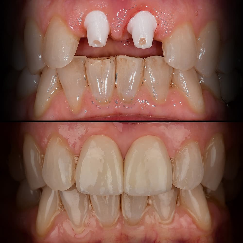 Before and after dental case 4